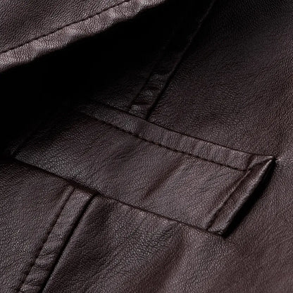Men's Classic Fitted Plain Jacket - Casual Street Outerwear, Polyester Lining