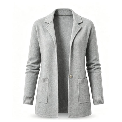 Women's Lapel Collar Knit Cardigan