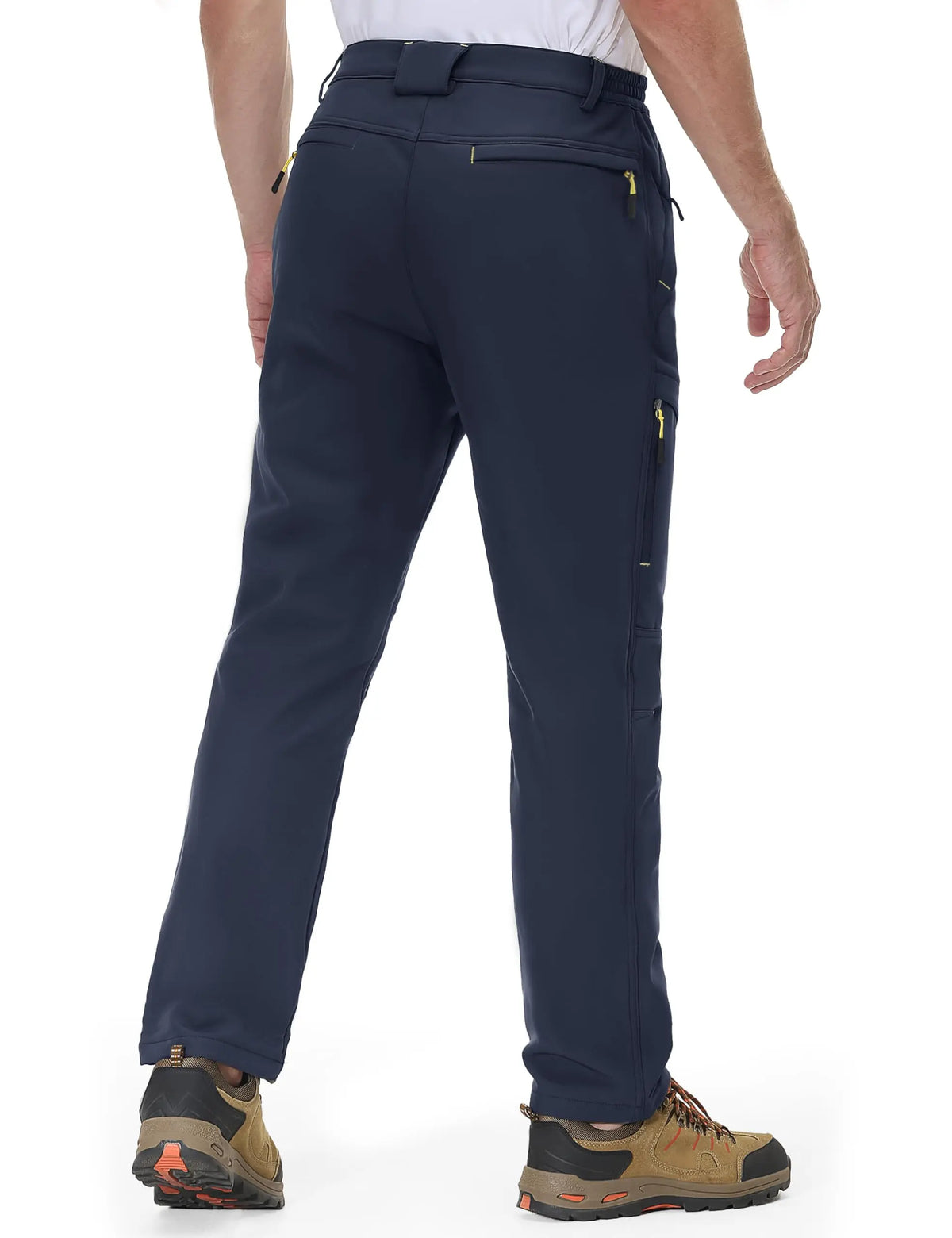 Men's Winter Ski Pants with Wool Lining and 5 Zippers