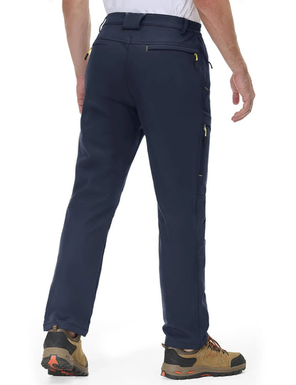 Men's Winter Ski Pants with Wool Lining and 5 Zippers