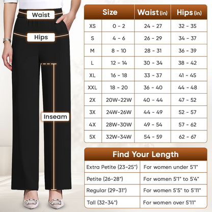 🔥GlamorEase - Perfect Drape High Rise Pull-On Stretch Pants