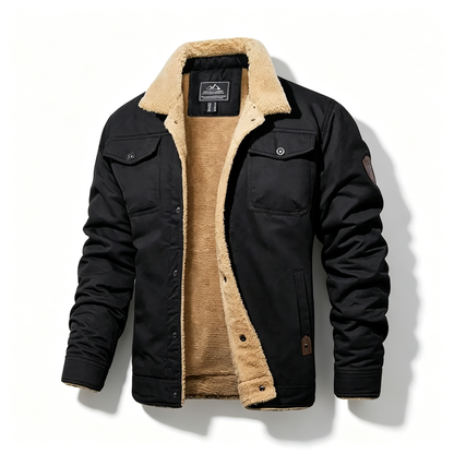 🔥 BESTSELLER | 6PCS $26.99 | Men's Sherpa-Lined Cotton Trucker Jacket