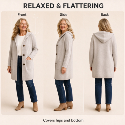 🌸Women's Knitted Hoodie with Buttons