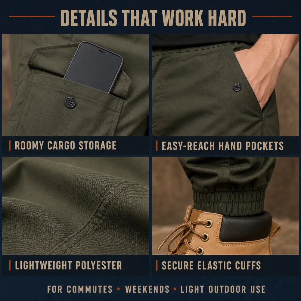 Men's Multi-Pocket Cargo Joggers