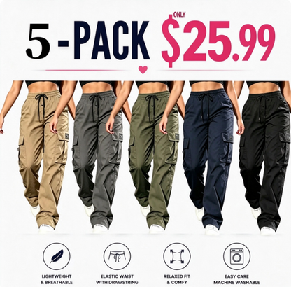 LAST DAY SALE Women's Cargo Pants High Waist Loose Fit