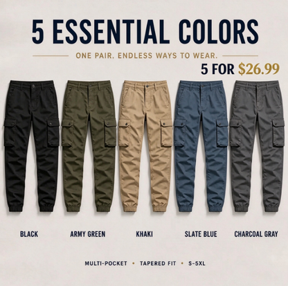 Men's Multi-Pocket Cargo Joggers