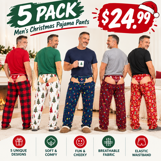 🔥 BESTSELLER 5PCS $24.99|Men's Christmas Pajama Pants