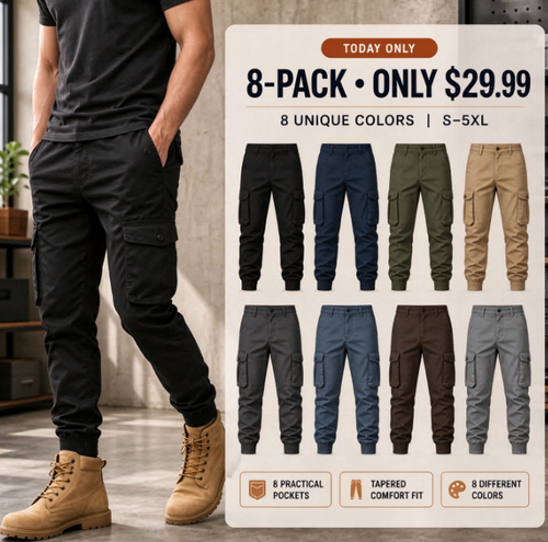 Men's Multi-Pocket Cargo Joggers