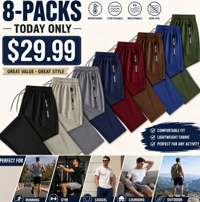 Men's Minimalist Ice Silk Casual Athletic Pants