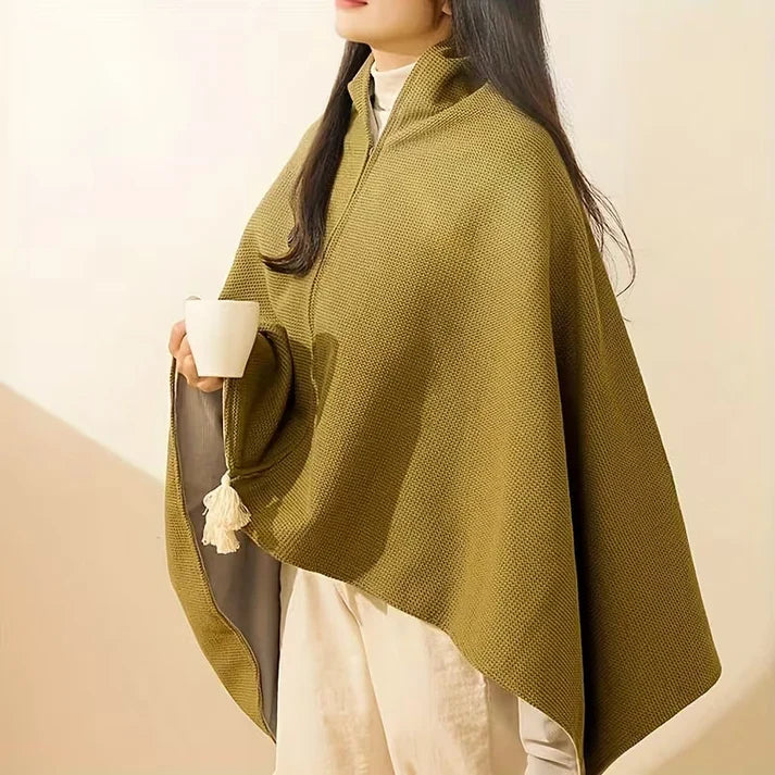 🔥 Wearable Heated Shawl 3 Heat Levels Portable Thermal Wrap